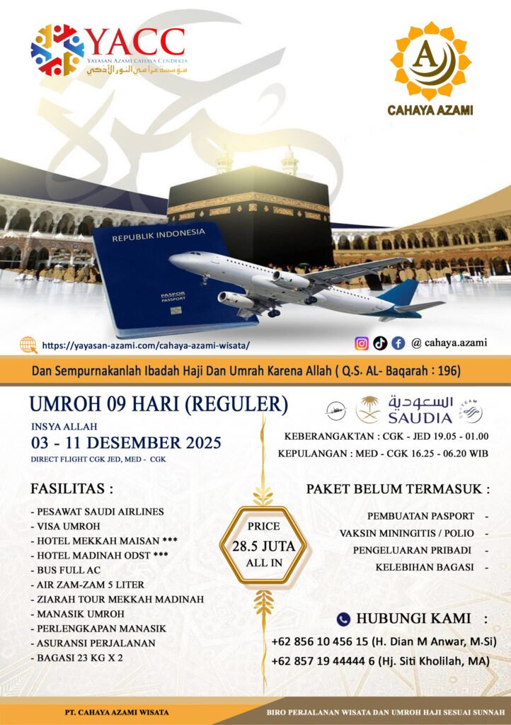 Umroh awal desember 2025